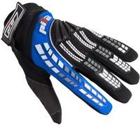 Guanti da moto MX Pilot nero/blu L