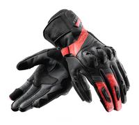Guanti da moto Rebelhorn Viper nero-grigio-rosso fluo XL