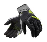 Guanti da moto Revit Mangrove argento-nero-giallo fluo S
