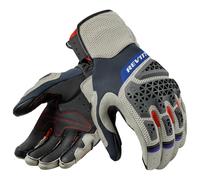 Revit Sand 5 Guanti da moto, rosso-argento, taglia L per maschi