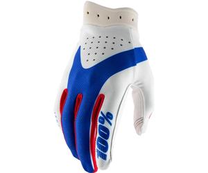 Guanti da motocross 100% iTrack rosso-bianco-blu L