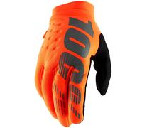 Guanti da motocross 100% - USA BRISKER arancio fluo-nero M