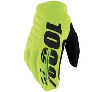 Guanti da motocross 100% - USA BRISKER giallo-nero XL