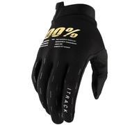 Guanti da motocross 100% - USA ITRACK nero-oro XL