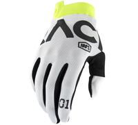 Guanti da motocross 100% - USA ITRACK RACR bianchi L