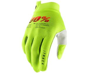 Guanti da motocross 100% - USA ITRACK verde fluo 2XL
