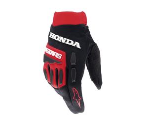 Guanti da motocross Alpinestars Full Bore Honda Collection rosso-nero 4XL