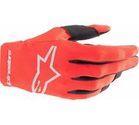 Alpinestars Radar Guanti da motocross per ragazzi, rosso, taglia 2XS