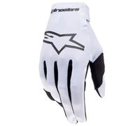 Guanti da motocross Alpinestars Radar Kids Grigio chiaro-Nero S