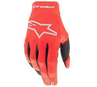 Guanti da motocross Alpinestars Radar Kids Rosso-Argento M