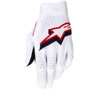 Guanti da motocross Alpinestars Supertech MX bianco-nero-rosso 2XL