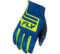 Guanti da motocross FLY Racing Lite blu-giallo fluo 3XL
