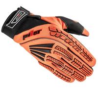 Guanti da motocross per bambini Pilot Pioneer arancione fluo-nero 3