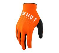 Guanti da motocross per bambini Shot Raw Kid arancione Saldi 6/7