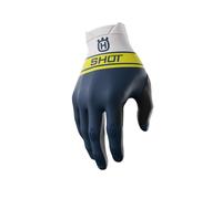 Guanti da motocross Shot Aerolite Husqvarna LE bianco-blu in offerta Saldi 11