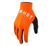 Guanti da motocross Shot Raw nero-bianco-arancio Saldi 13