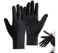 Guanti da neve da sci - Sottoguanti termici | Guanti da corsa invernali, foderati da uomo, un paio di fodere in pile, touchscreen caldo antiscivolo antivento, sci da ciclismo all'aperto quando