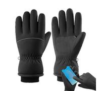 Guanti da neve - Guanti da neve in poliestere ispessito | Guanti ergonomici a 5 dita per escursioni invernali campeggio caccia ciclismo pesca all'aperto moto snowboard