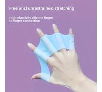 Guanti da nuoto professionali in silicone con palettone e dita palmate, palette da allenamento per nuoto per uomo e donna, per resistenza in acqua, allenamento di forza, aqua fitness, piscina, spiaggi