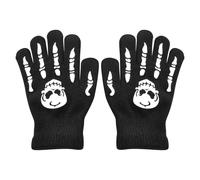 Guanti da per bambini | 5,91 pollici di Halloween Skeleton Gloves | Nylon Mittels Scheletro in bicicletta di Halloween per bambini brillanti al buio per bici sportiva e travestimento