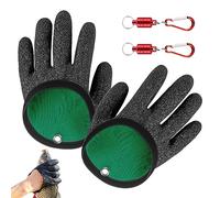 Guanti da Pesca Impossibile Pescare Pesci Guanti Pesci con carabinatore per Uomini a Prova di Foratura Professionale per la manipolazione del Pesce scivoloso