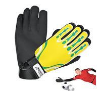 Guanti da portiere, 1 paio di guanti da portiere per giovani, traspiranti, per allenamento sportivo, attrezzatura per giocatori di calcio, per partite professionali, scuole, lezioni