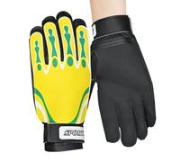 Guanti da Portiere Calcio | 1 Paio Guanti Portiere Giovanili | Amortizzazione Imbottiti Calciatore Allenamento Attrezzatura Pratica Scuola Campionati
