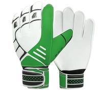 Guanti da portiere calcistico, mesh traspirante e lattice migliorato, stabilità della guardia del polso a doppio polso, PU leggera per junior/adulto green