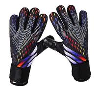 Guanti da portiere con salva-dita, antiscivolo, resistenti all'abrasione, protezione completa del polso, ideali per portieri di calcio giovanili