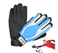 Guanti da portiere da calcio, 1 paio di guanti da calcio per giovani, con imbottitura per assorbimento degli urti, attrezzatura da allenamento per lezioni scolastiche