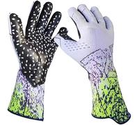 Guanti da portiere per bambini, antiscivolo, resistenti all'abrasione con protezione per il polso, guanti da calcio con presa imbattibile(6)