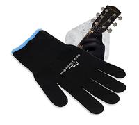 Guanti da pratica per musicisti - Confezione da 1 guanti per chitarra per donne e uomini, protezioni per la punta delle dita per suonare strumenti a corda, problemi con le mani, XXS, Nero