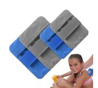 Guanti da sabbia per - 4 pezzi per cancellare la sabbia, portatile, delicato sulla pelle, per bambini, adulti, campeggio, 4 pezzi, per la rimozione della sabbia da spiaggia, due tipi per e per bambini