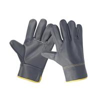 Guanti da saldatura saldatore lavoro a doppio strato ispessiti resistenti all'abrasione Lavorazione dei metalli Giardinaggio Traslochi domestici(Short)