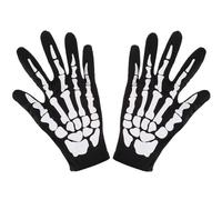 Guanti da Scheletro Bambini, Guanti da Teschio per Uomo, Guantis Teschio per Donna, Bianco Scheletro Guantis, Guant Halloween Bones, Accessori Costumi per Halloween Natale Carnevale Cosplay