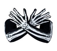 Guanti Da Scheletro Dita Per Adulti Accessori Halloween Spaventosi