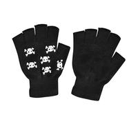 Guanti Da Scheletro Per Bambini, Guanti Ossei Del Cranio | Halfiigts Halloween Mittens A Forma Di Skull Shine In The Dark, Guanti Di Accessori In Costume Di Halloween Per Carnival, Celebration
