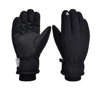 Guanti da sci e snowboard M/L/XL, resistenti all'acqua, mantengono le mani calde, antivento, per allenamento, sport all'aria aperta, neri, sci, snowboard, touchscreen, invernali