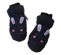 Guanti da sci per bambini con motivo coniglietto, guanti per bambini, eleganti e funzionali, mantengono le mani calde e migliorano la presa regalo per i bambini durante lo sci, caldi e comodi per le