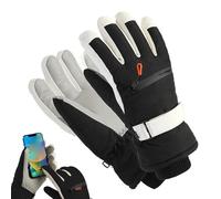 Guanti da sci, per clima freddo e impermeabili, guanti da ciclismo invernali, per strade , montagne, strade fangose, pendolari, avventure, snowboard, tutti gli adulti, ragazzi e uomini