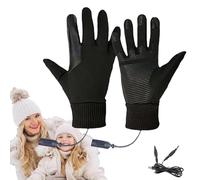 Guanti da sci riscaldati, guanti da moto riscaldati, guanti riscaldati per il freddo invernale, guanti elettrici impermeabili con touch screen, batteria ricaricabile, resiste
