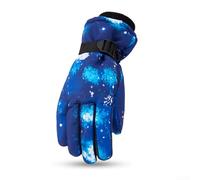 Guanti da snowboard impermeabili per uomini e donne, guanti da sci touchscreen con fodera in pile TR, guanti invernali caldi isolati con impugnatura antiscivolo e regolabili (L(uomo) C1)