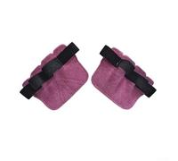 Guanti da sollevamento pesi a doppio strato in pelle bovina con quattro dita, antiscivolo, resistenti all'usura, con protezione per il palmo per uomini e donne, fitness, allenamento, bodybuilding