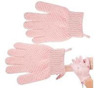 Guanti da sottobosco, guanti da per il corpo, guanti da scrub riutilizzabili elastici per doccia, da bagno flessibili lavabili per le braccia delle gambe a mano sul retro