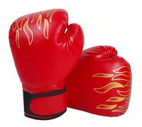 Guanti da Sparring Junior,Guantoni da Boxe per Bambini per Muay Thai,Taekwondo,Arti Marziali,Guanti da Allenamento per Bambino dai 3 ai 12 Anni,Ottimo Regalo,Regolabile,Rosso