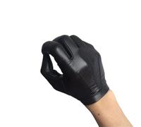 Guanti da uomo in pelle sottile Italia senza fodera da polso Guanti in pelle aderenti Guanti invernali caldi guanti touch screen per guida guanti touch screen fodera in seta nera M