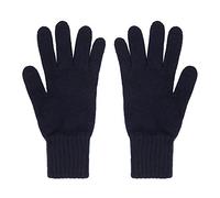 Guanti da uomo in puro cashmere, Blu mare, Taglia unica