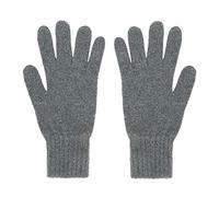 Guanti da uomo in puro cashmere, grigio., Taglia unica