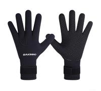 Guanti da uomo resistenti in neoprene da 5 mm, progettati per mantenere le mani calde mentre si praticano attività sportive acquatiche (S)