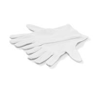 Guanti di cotone, taglia M, 1 paio, bianco